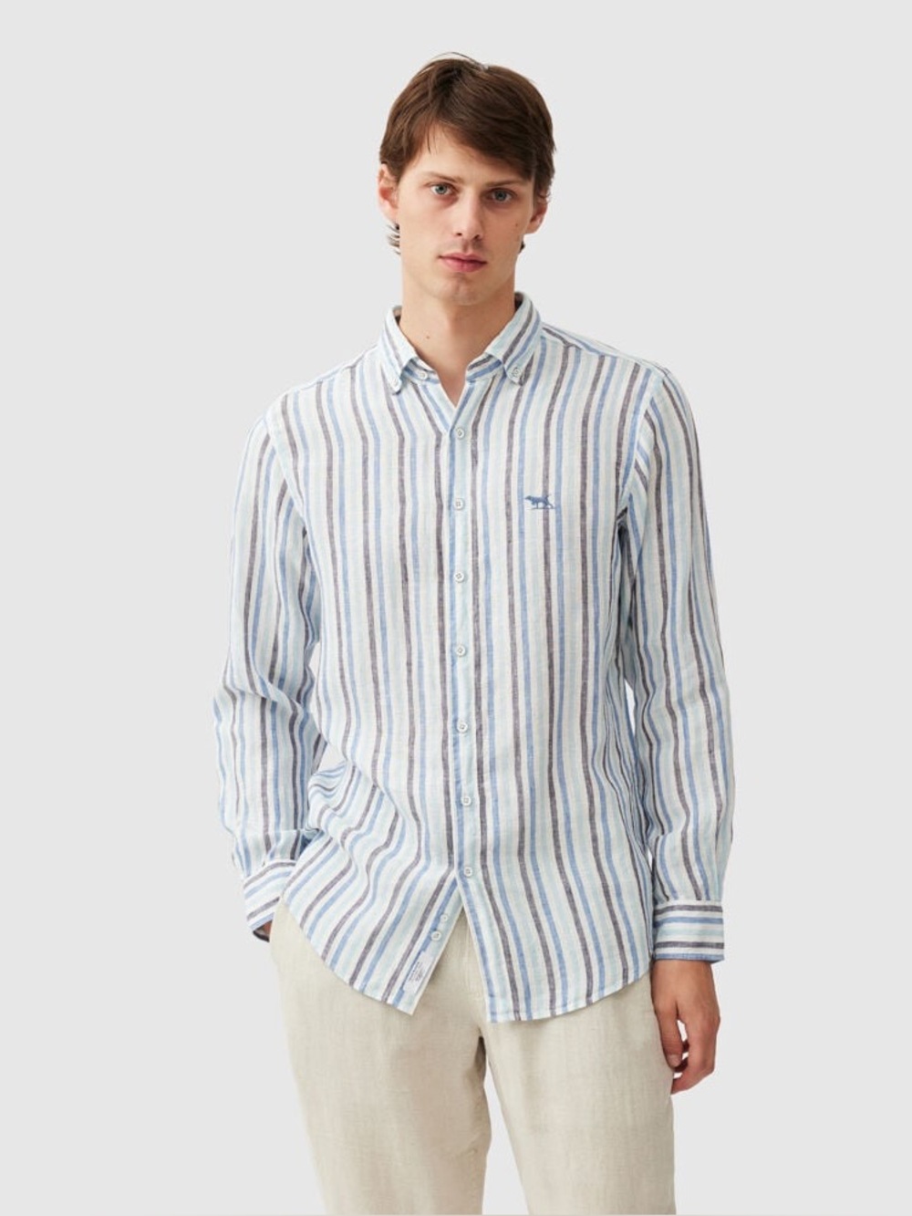 RODD & GUNN Gimmerburn Sports Fit Shirt · Stonewash LG - Medium
